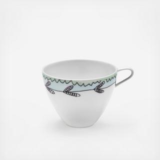 Midnight Flowers Blossom High Coffee Cup by Marni, Set of 2