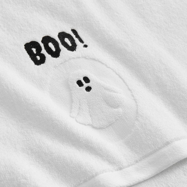Boo Terry Hand Towel, White Multi