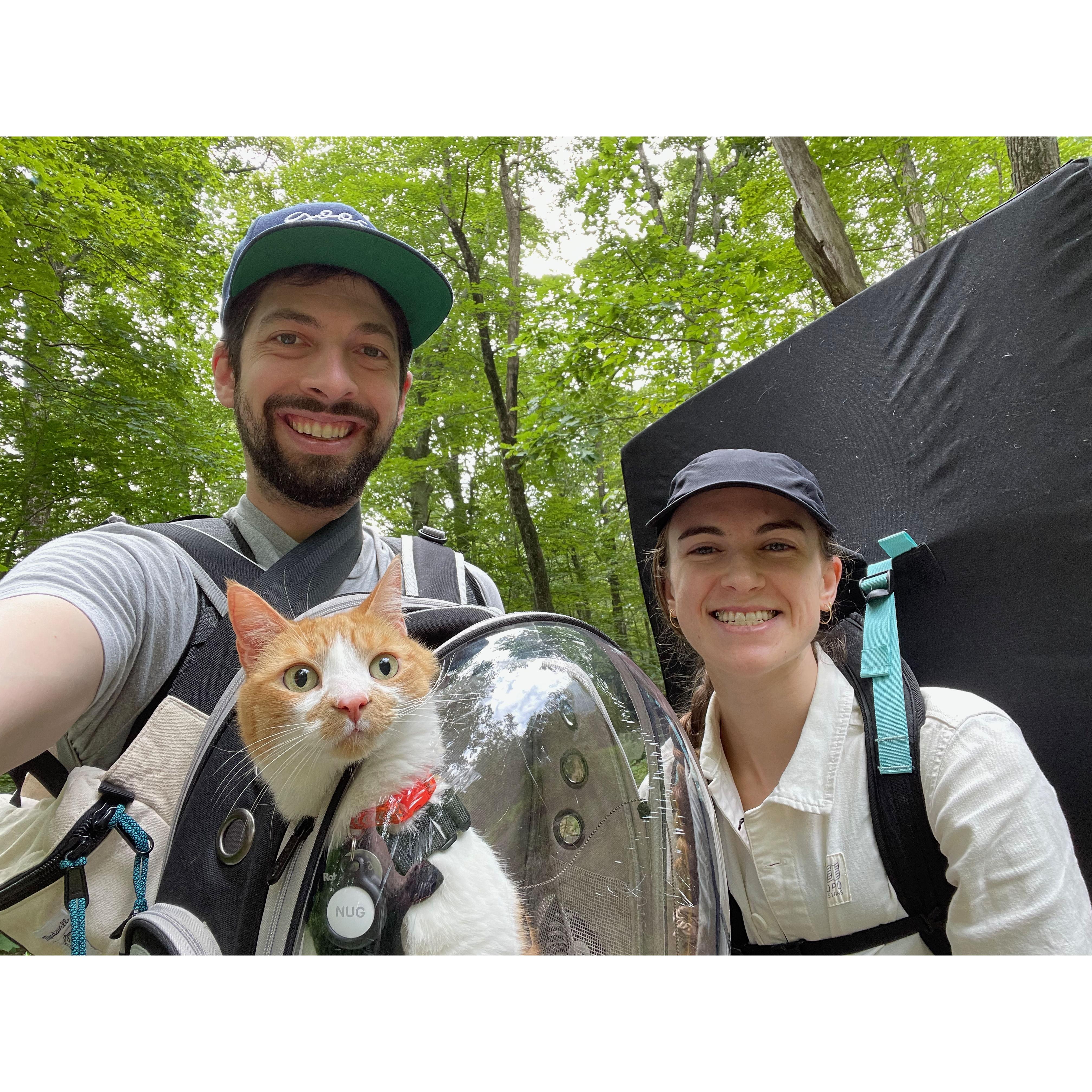 Outdoor rock climbing with Nug 🐈 - August 2021