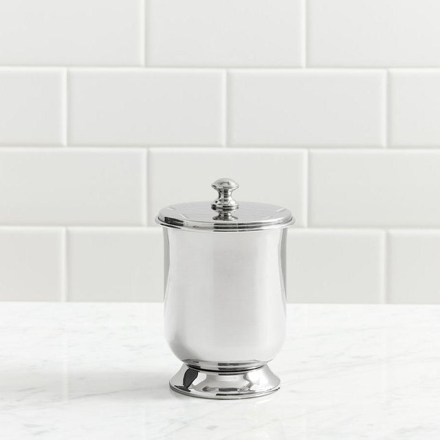 Mercer Polished Nickel Bathroom Small Canister