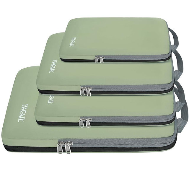 BAGAIL 4 Set/6 Set Compression Packing Cubes Travel Accessories Expandable Packing Organizers