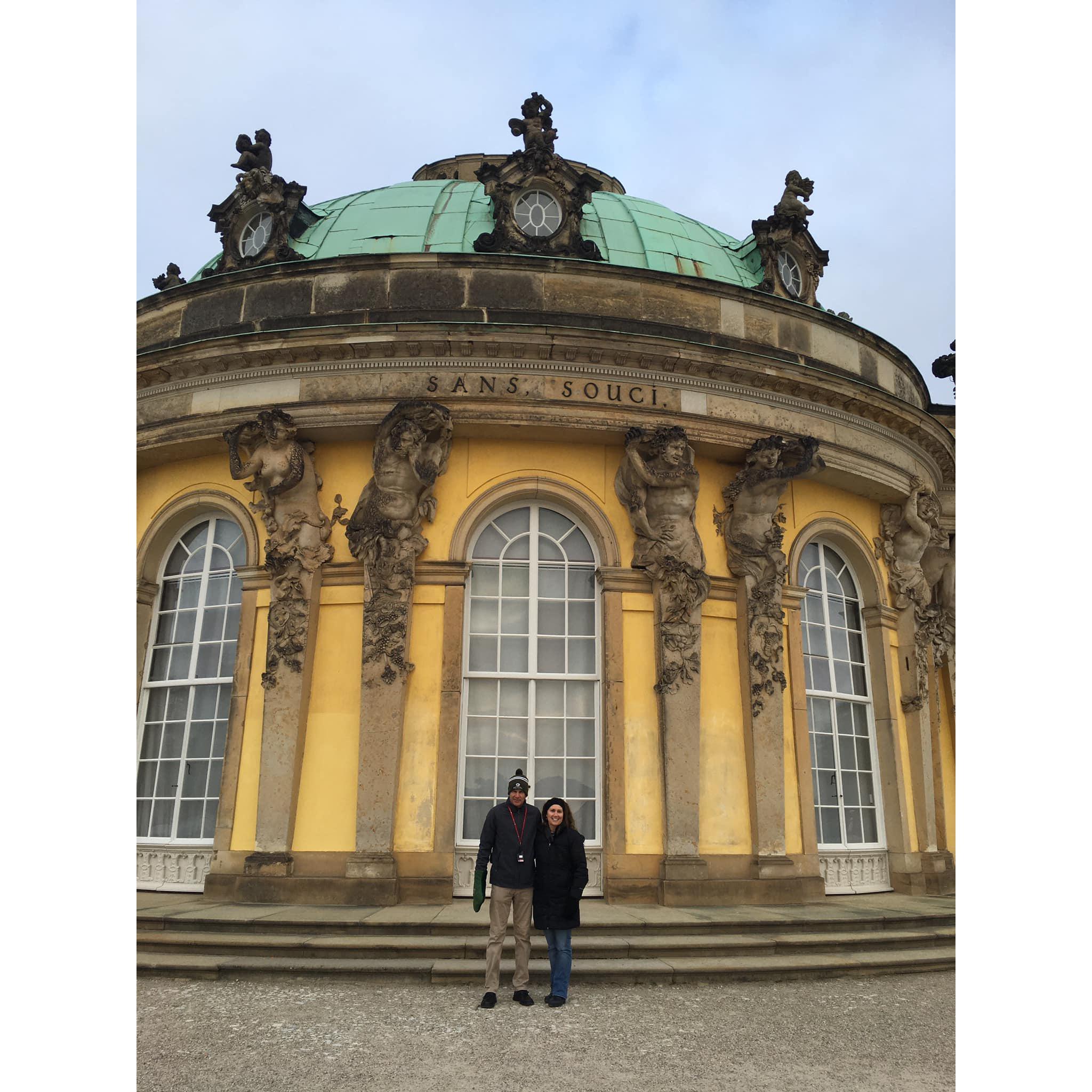 At San Souci in Pottsdam, Germany.