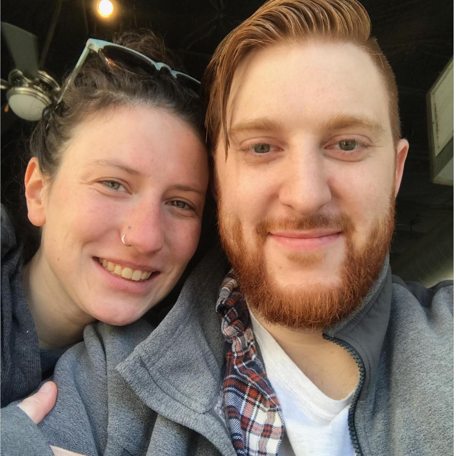 Taken in the bright morning Seattle sunshine, right before we headed to Snoqualmie Falls (where we got engaged!)