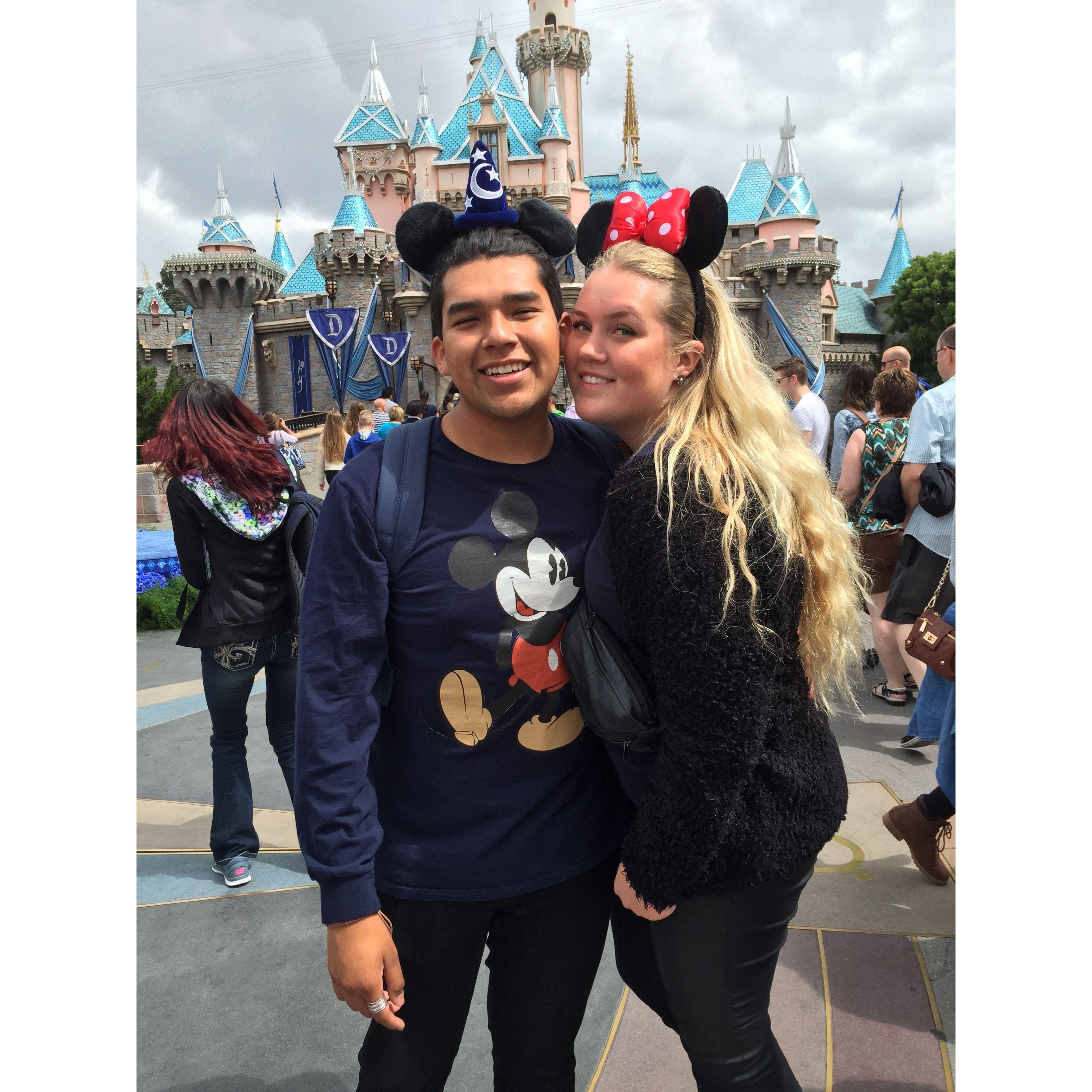 Matching at Disneyland.
