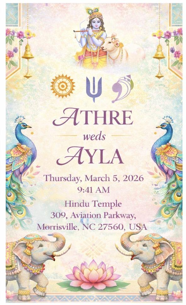 The Wedding Website of AYLA ADAMEC and ATHRE HOLLAKAL