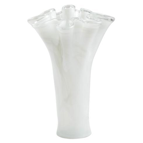 VIETRI ~ Onda Glass ~ White Tall Vase, Price $124.00 in Tupelo, MS from Elizabeth Clair's
