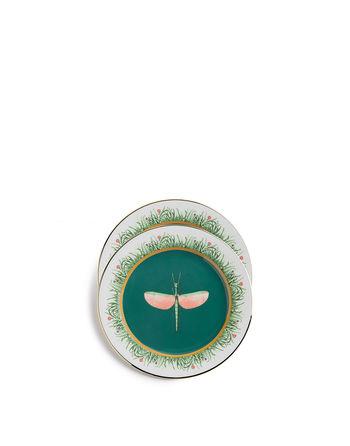 Dessert Plates Set of 2Libellula in Ceramic