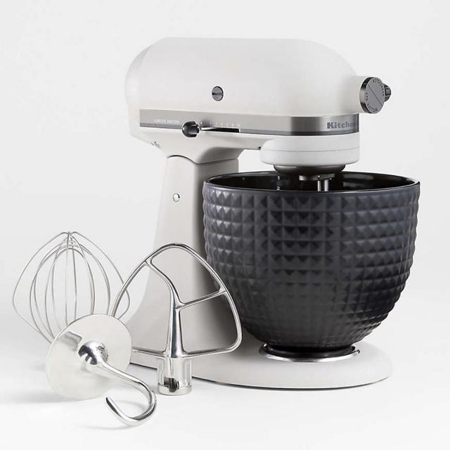 KitchenAid ® Artisan ® Series 5-Quart Tilt-Head Limited-Edition Light & Shadow Stand Mixer with Black Ceramic Bowl
