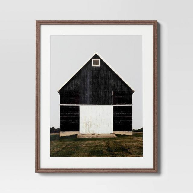 24" x 30" Barn Framed Poster Black - Threshold™