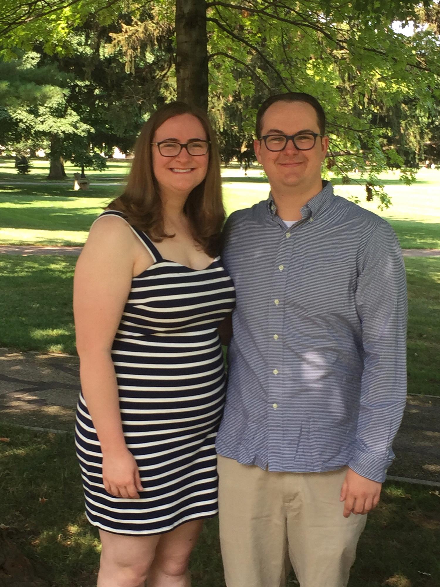 Zach proposed to Hannah on the oval at OSU right before this picture was taken.