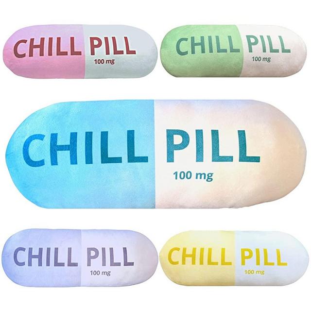 Chill Pill Pillow - Preppy Cute Trendy Room Decor Aesthetic Throw pillow y2k