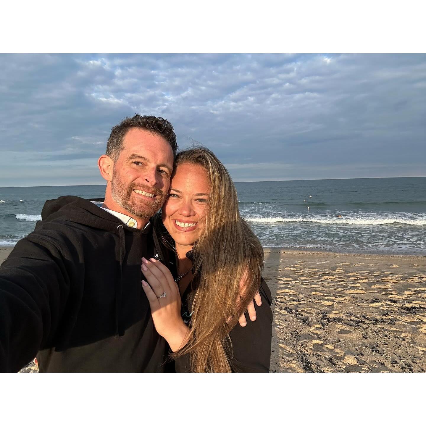 The day we got engaged on the beach in Asbury Park