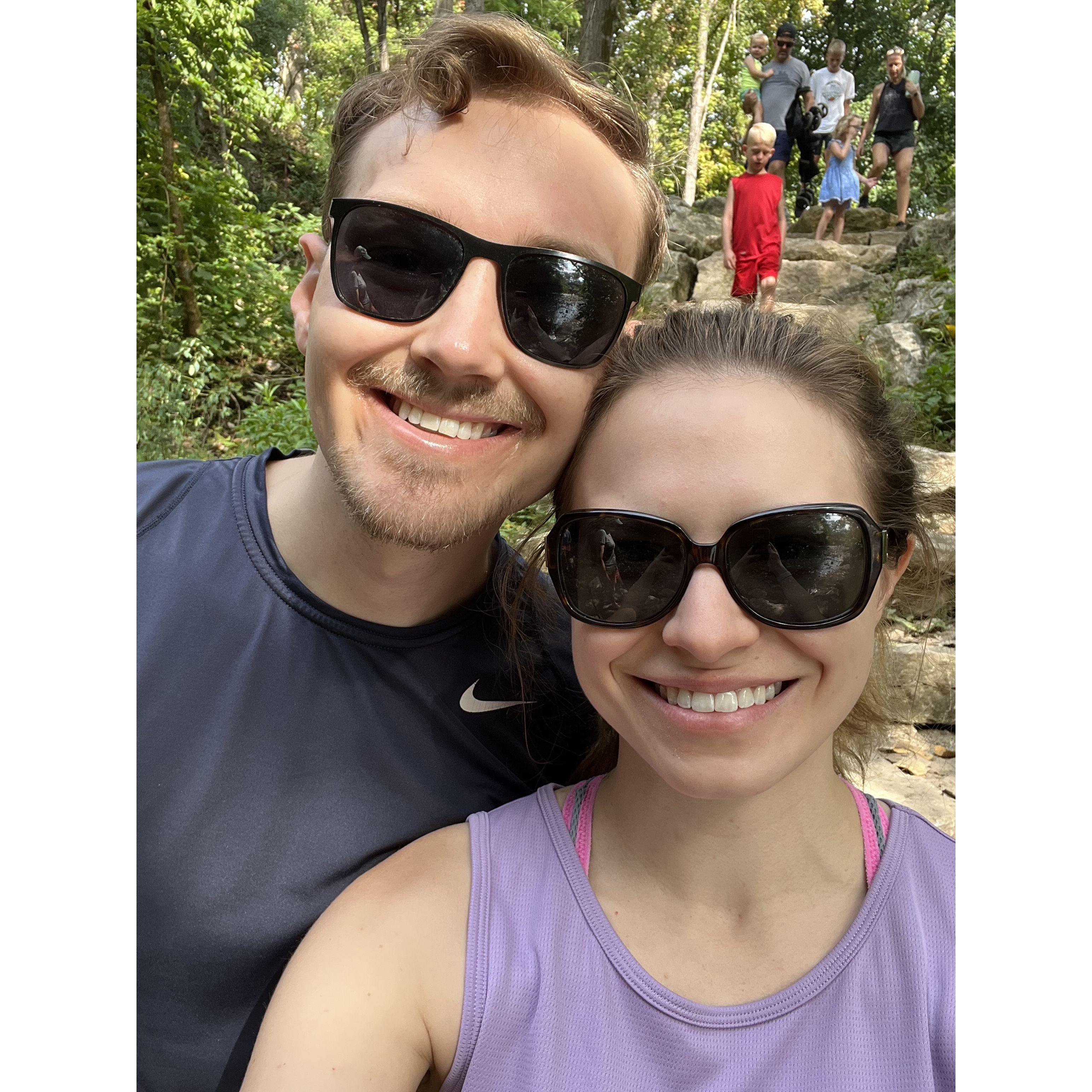 Going on one of (many) hikes around Columbus.