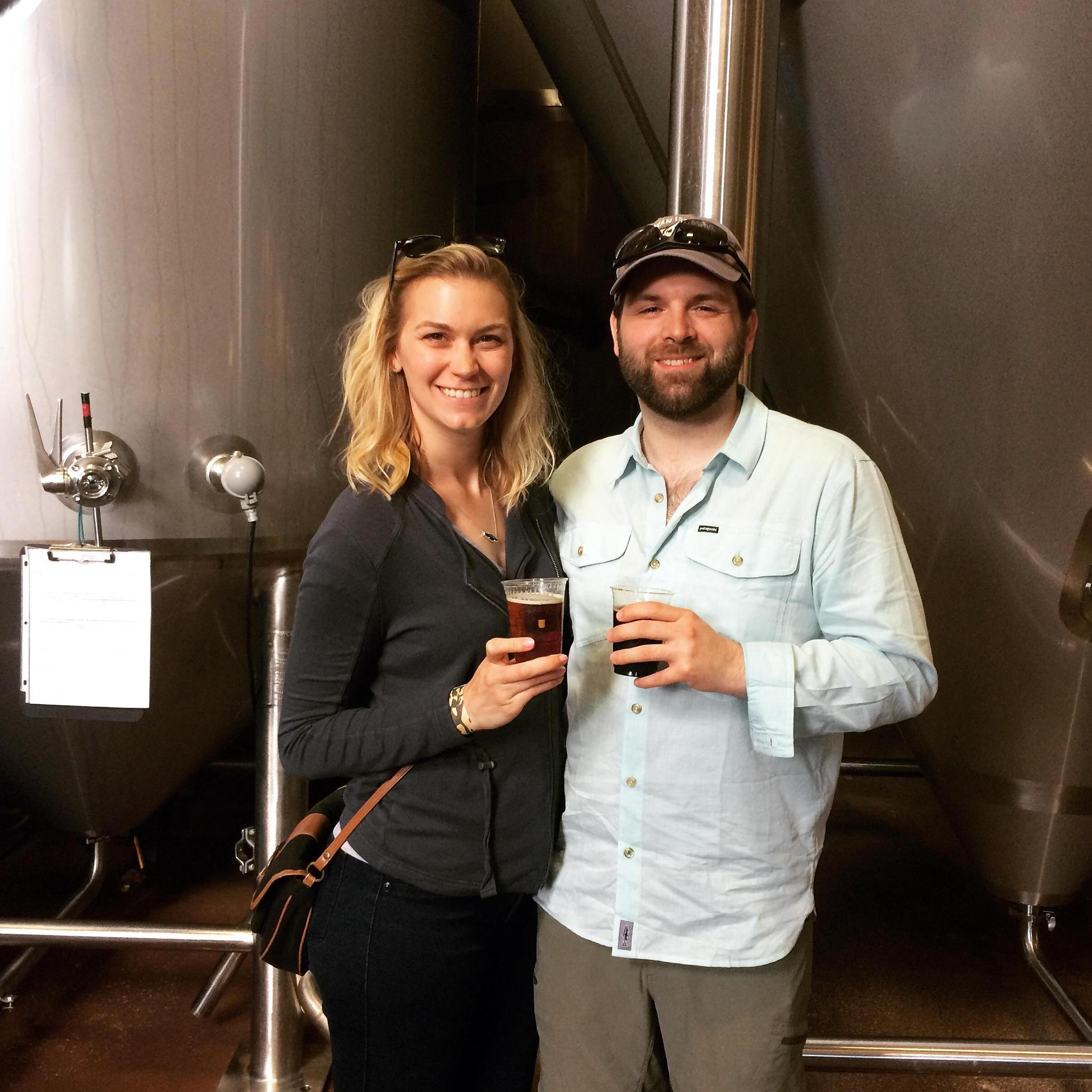 2017 - Enjoying our favorite past-time at Lakefront Brewing in Milwaukee, WI.