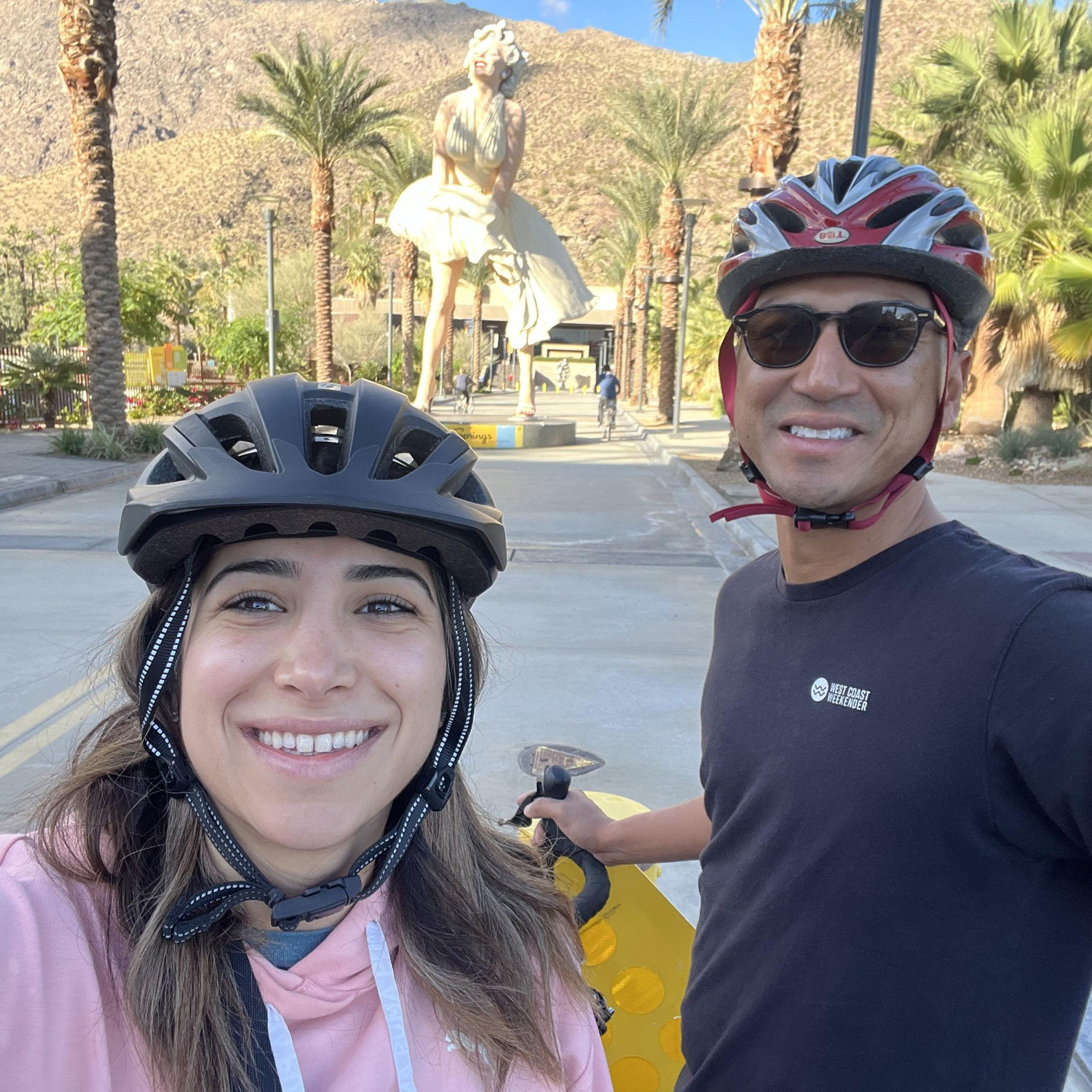 We love riding our bikes together in new places and special places (like Palm Springs)