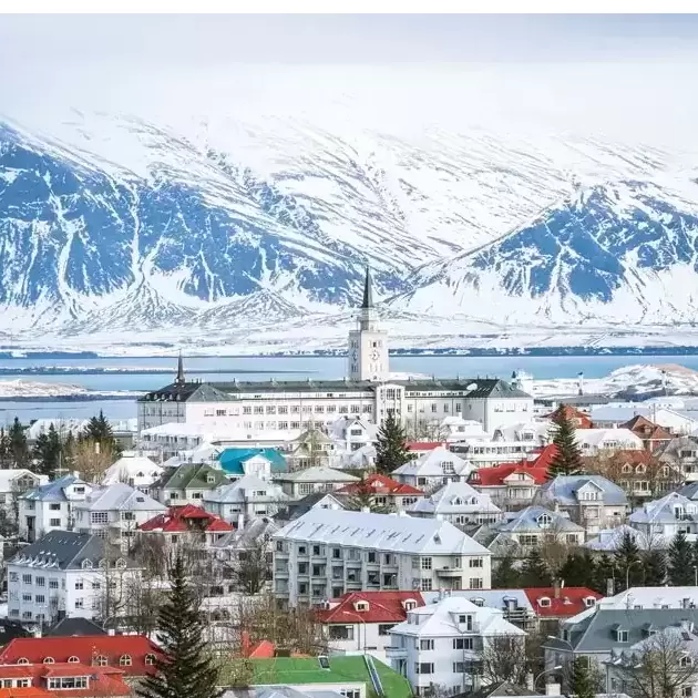 Reykjavic, the capital city of Iceland