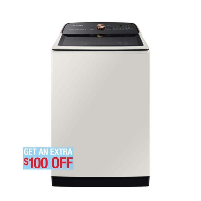 5.5 cu. ft. Smart High-Efficiency Top Load Washer with Impeller and Super Speed in Ivory, ENERGY STAR