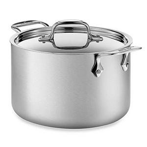 All-Clad d5 Brushed Stainless Steel 4-qt. Covered Soup Pot