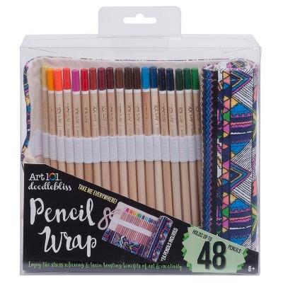 Art 101 Pencil Wrap with Color Pencils 24ct