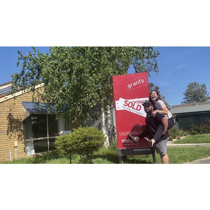 placing the sold sticker on our home
