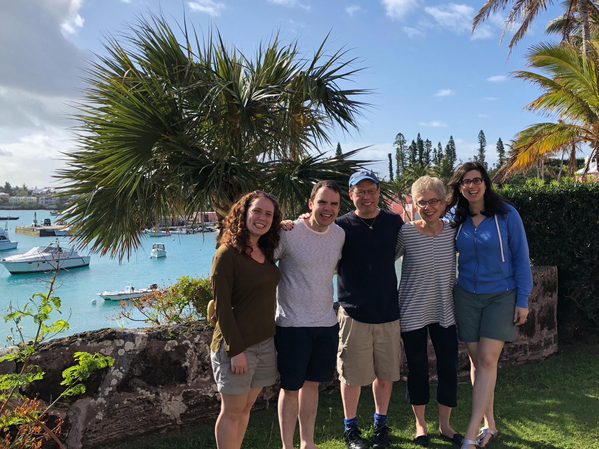 Dara, Isaac, Michael, Debby, Mel
Bermuda, April 2018
