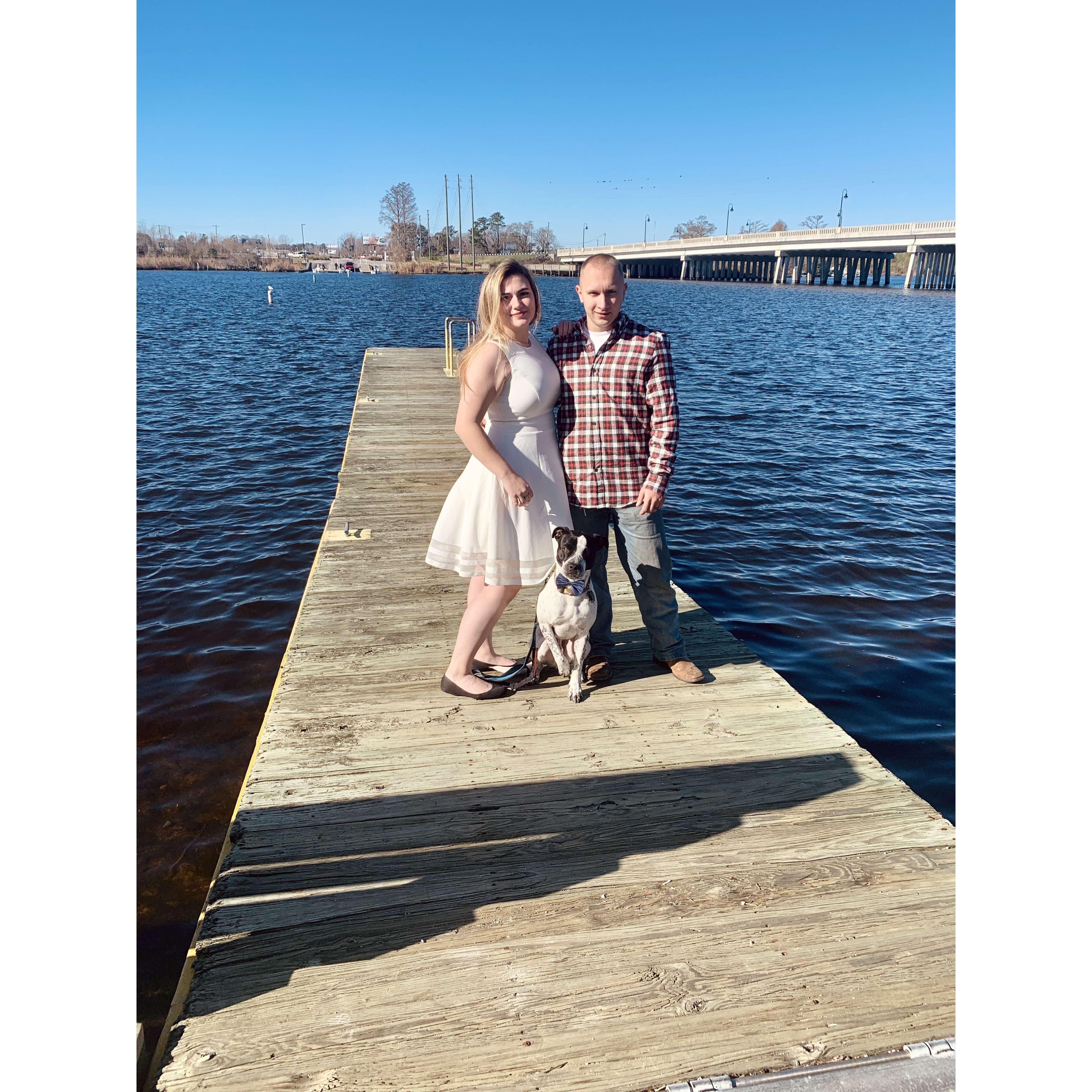 December 31, 2019 when we got married at the Onslow County Courthouse