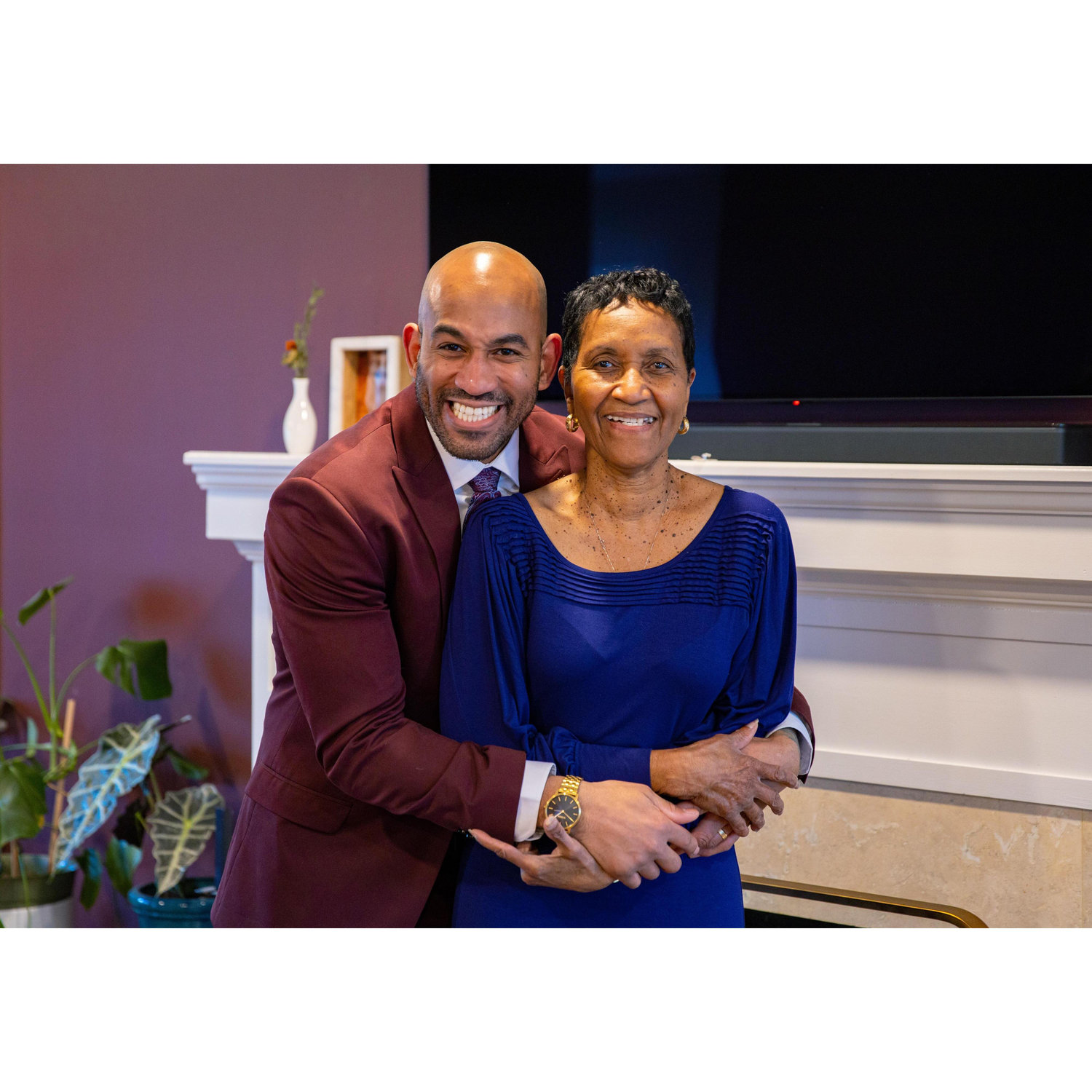 The groom and his mama