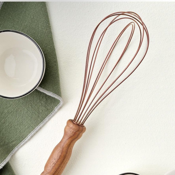 Copper and Walnut Whisk