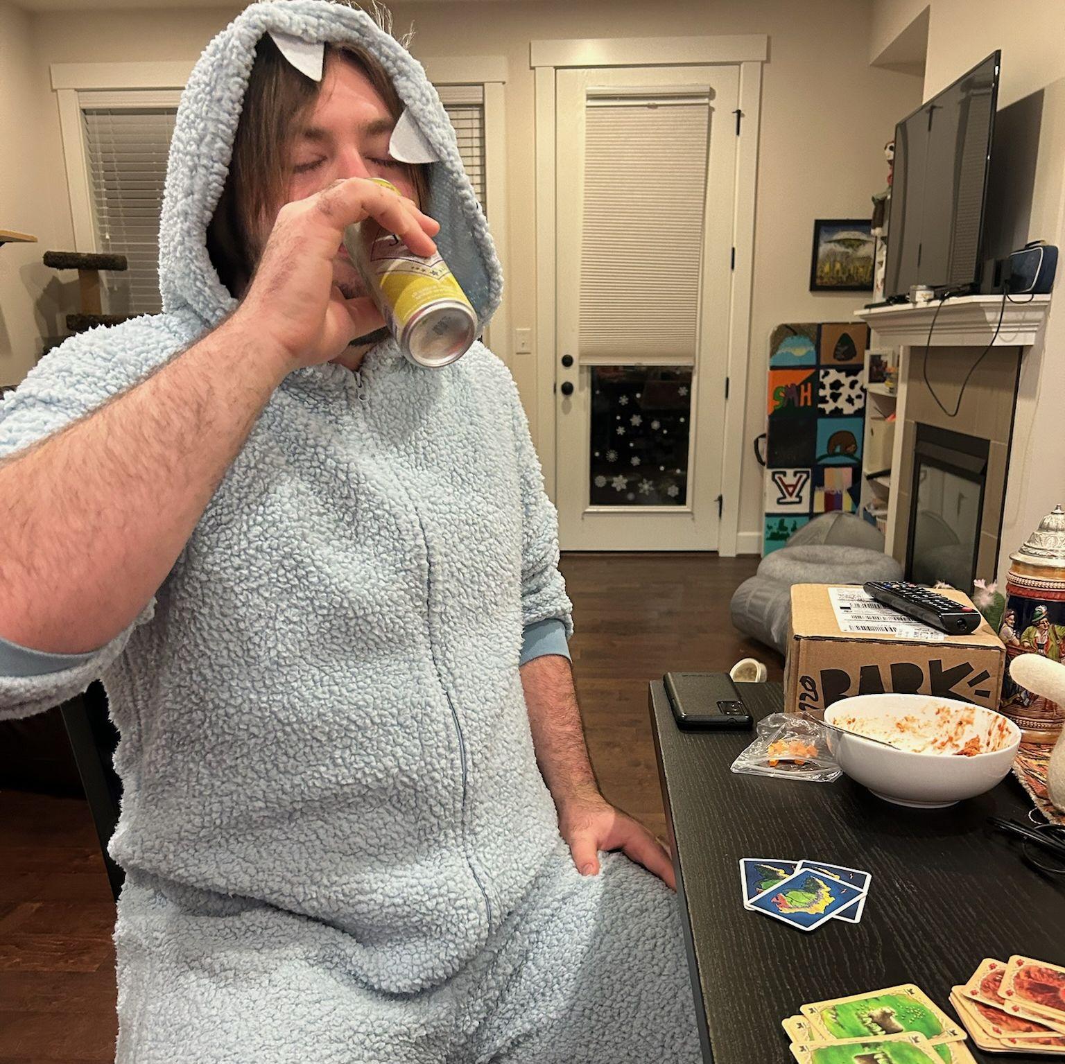 Austin winning a game of Drinking Catan (again) (2025)