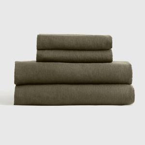 King Linen Sheets | Quince in Dusty Olive