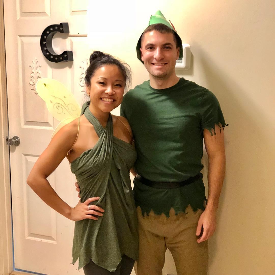 Halloween 2018 as Peter Pan and Tinker Bell
