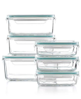 Martha Stewart Collection 12 Piece Glass Food Storage Container Set, Only at Macy's