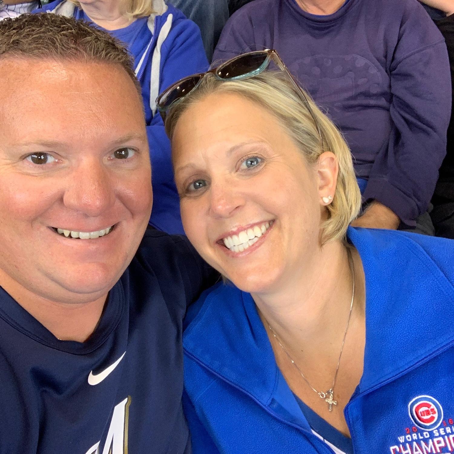 Our first Brewers vs Cubs game.