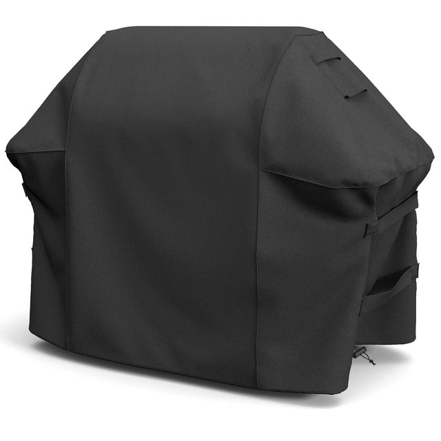 SHINESTAR Grill Cover for Weber Spirit 200/300 Series, Also Fits for Spirit II 300, Double Straps and Built-in Vents, Waterproof, 52-Inch, Black