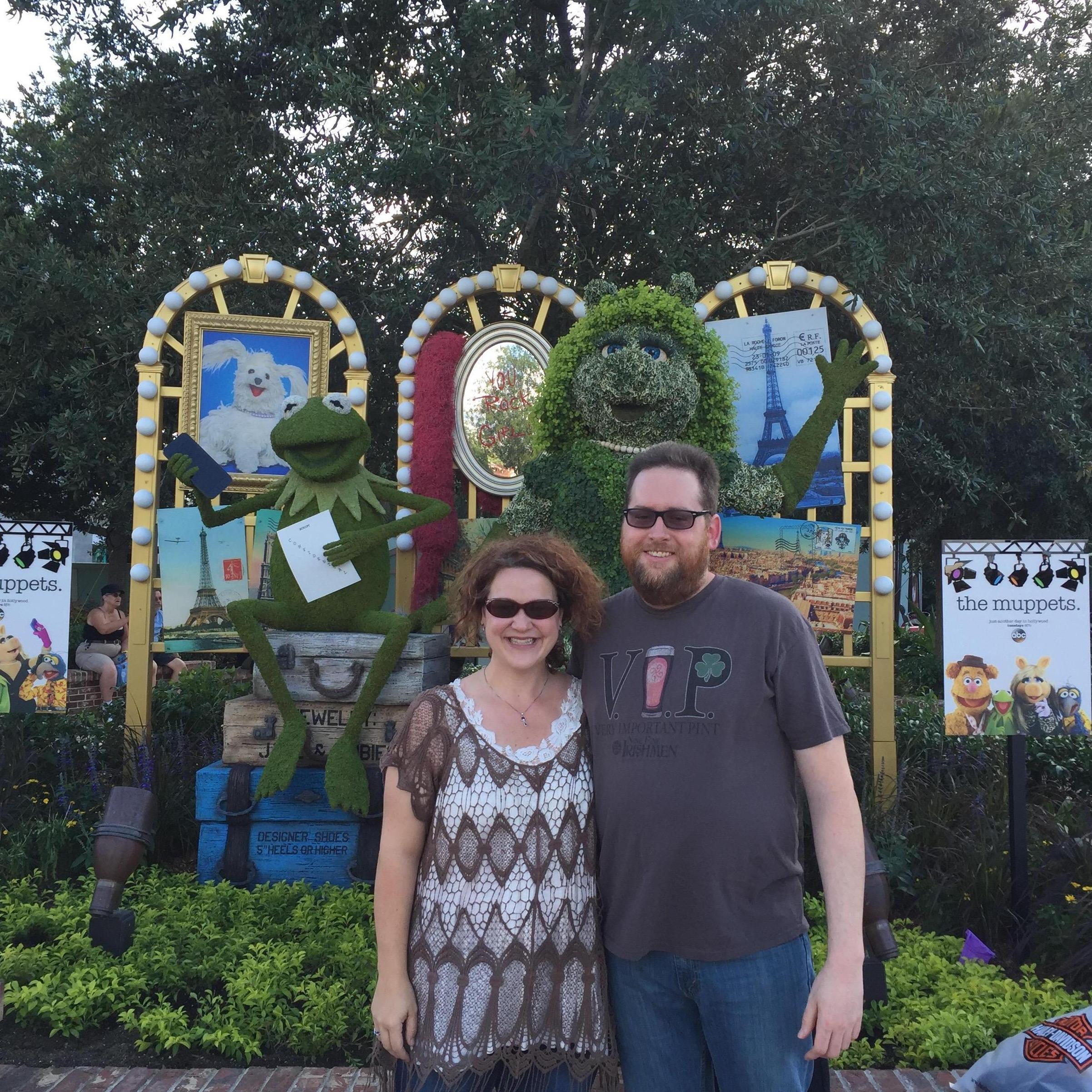 We have been fortunate to spend some time at Disney (and Carollyn loves Miss Piggy!)