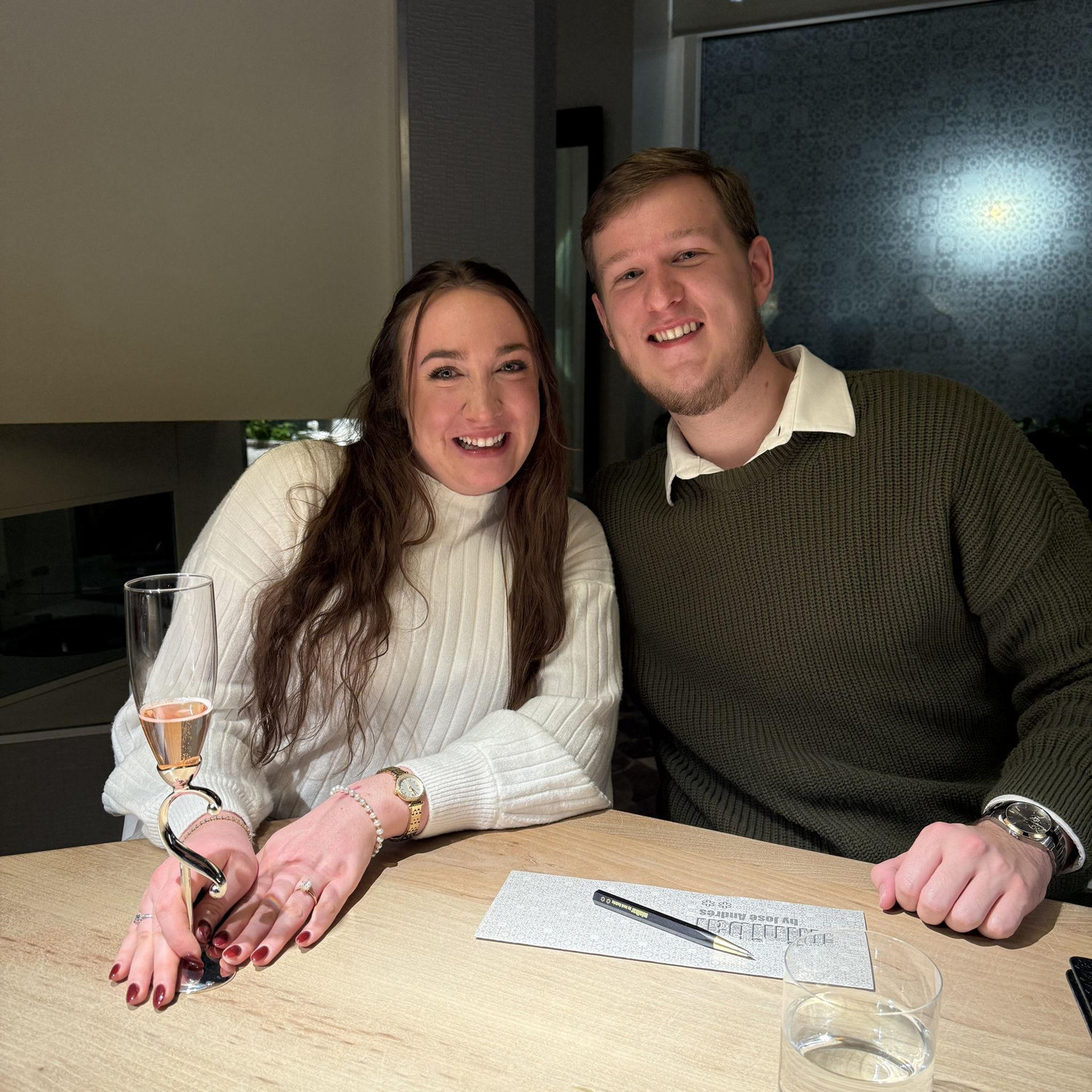Celebrating our engagement at Minibar by Jose Andres in DC