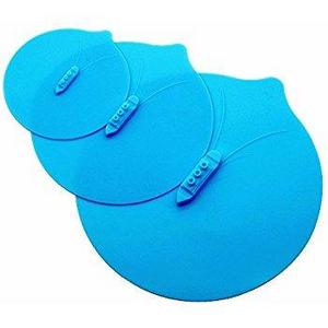 Steam Ship Silicone Steamer Lid-Food Covers Cute Design Steaming Pot Lids and Bowl Covers Keep Food Fresh FDA-approved and 100% BPA-free(3 Pack)