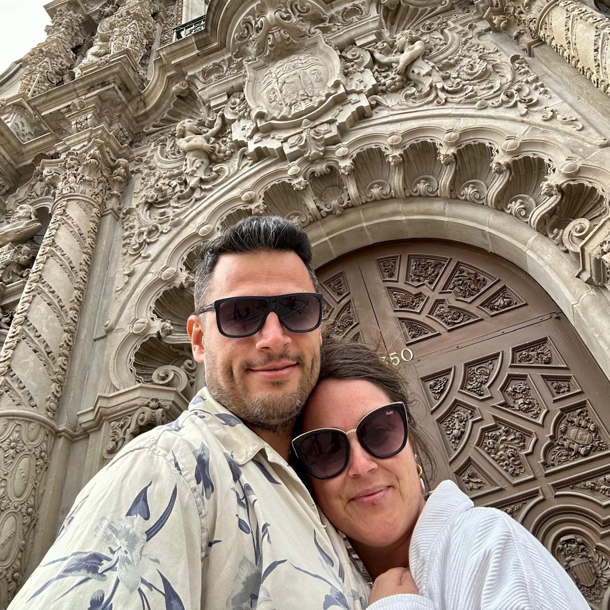 Balboa Park, San Diego. A special place for Janelle to share with Sukru