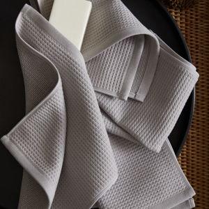 Grey Turkish Waffle Terry Washcloth (Set of 4)