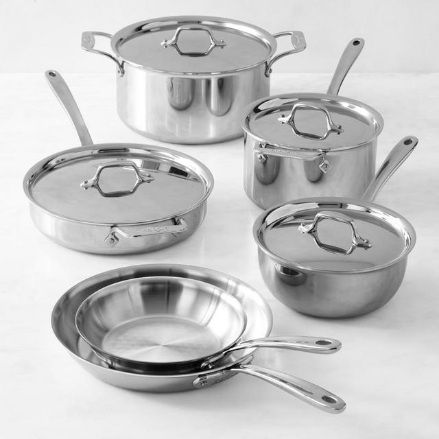 All-Clad G5 Graphite Core Stainless-Steel 10-Piece Cookware Set