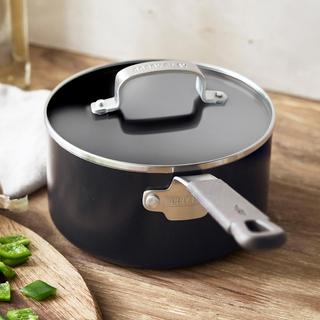 Bobby Flay Professional Ceramic Nonstick Saucepan with Lid