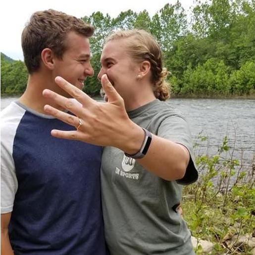 Said "yes!" at the cabin