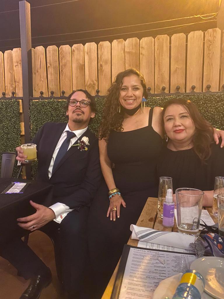 Groom and his siblings (Angel, Sandra, Maggie)