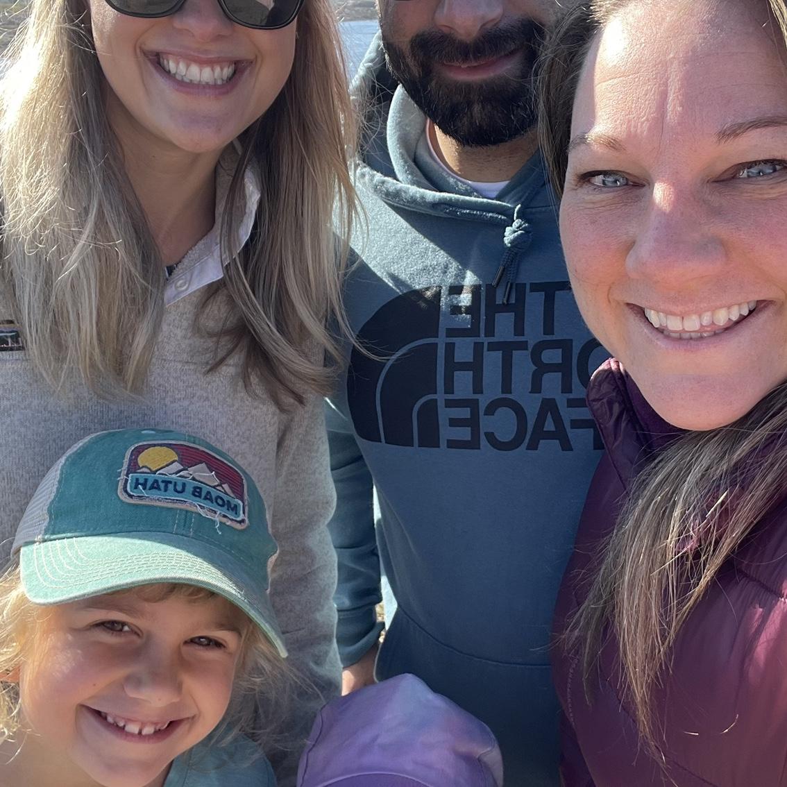 Hike with friends while visiting Maine.