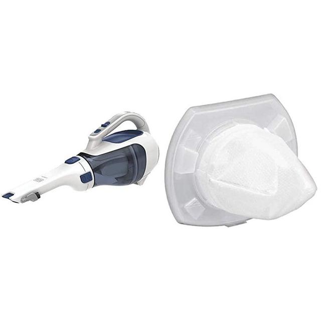 BLACK+DECKER Dustbuster Handheld Vacuum, Cordless, Ink Blue with Replacement Filter (HHVI325JR22 & VF110)