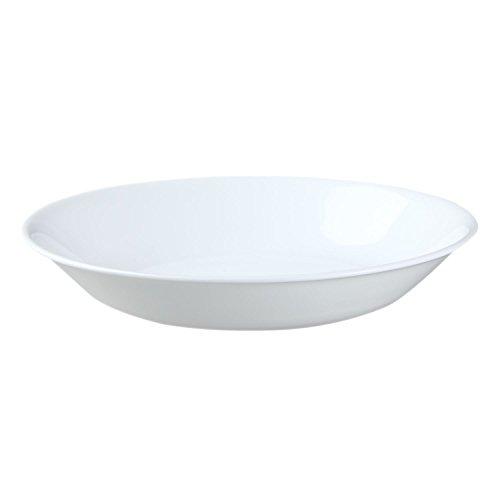 Corelle Livingware 20-Ounce Salad/Pasta Bowl, Winter Frost White (2, White)