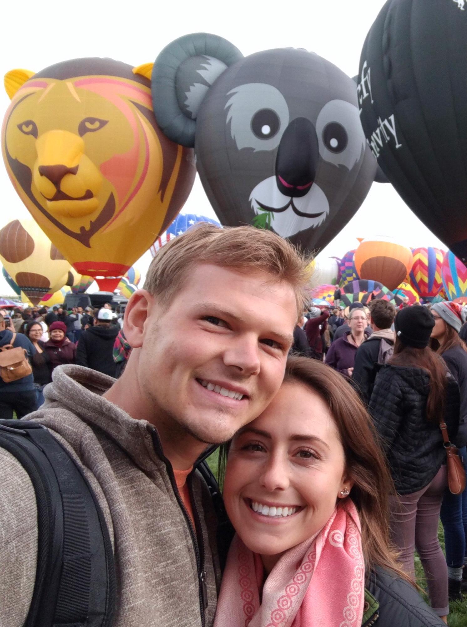 We woke up at 4am for this picture! Hot Air Balloon Fest in Albuquerque