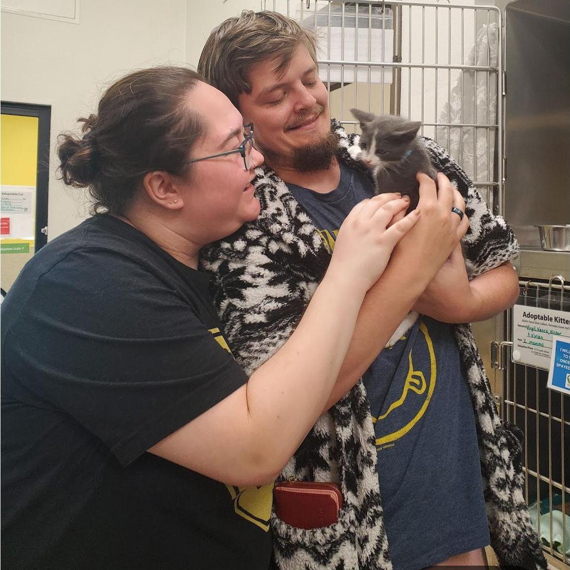 Adopting our newest kitten together