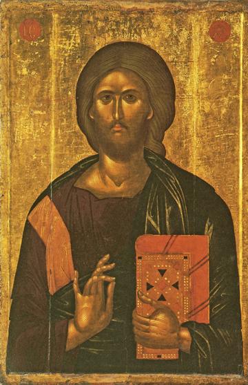 Icon of the Pantocrator (15th c.) – J94 (size "ML Mounted Icons")