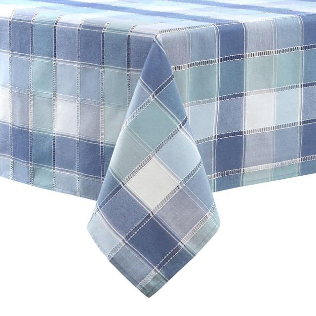 Colordrift Woven Plaid 60-Inch x 84-Inch Oblong Tablecloth
